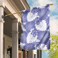 Purple Aloha Hawaii Garden Flag Monstera Hibiscus Plumeria Seamless Vibes LT14 House Flag Purple - Polynesian Pride