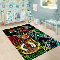 Vanuatu Mix Maori And Aboriginal Area Rug LT6 - Polynesian Pride