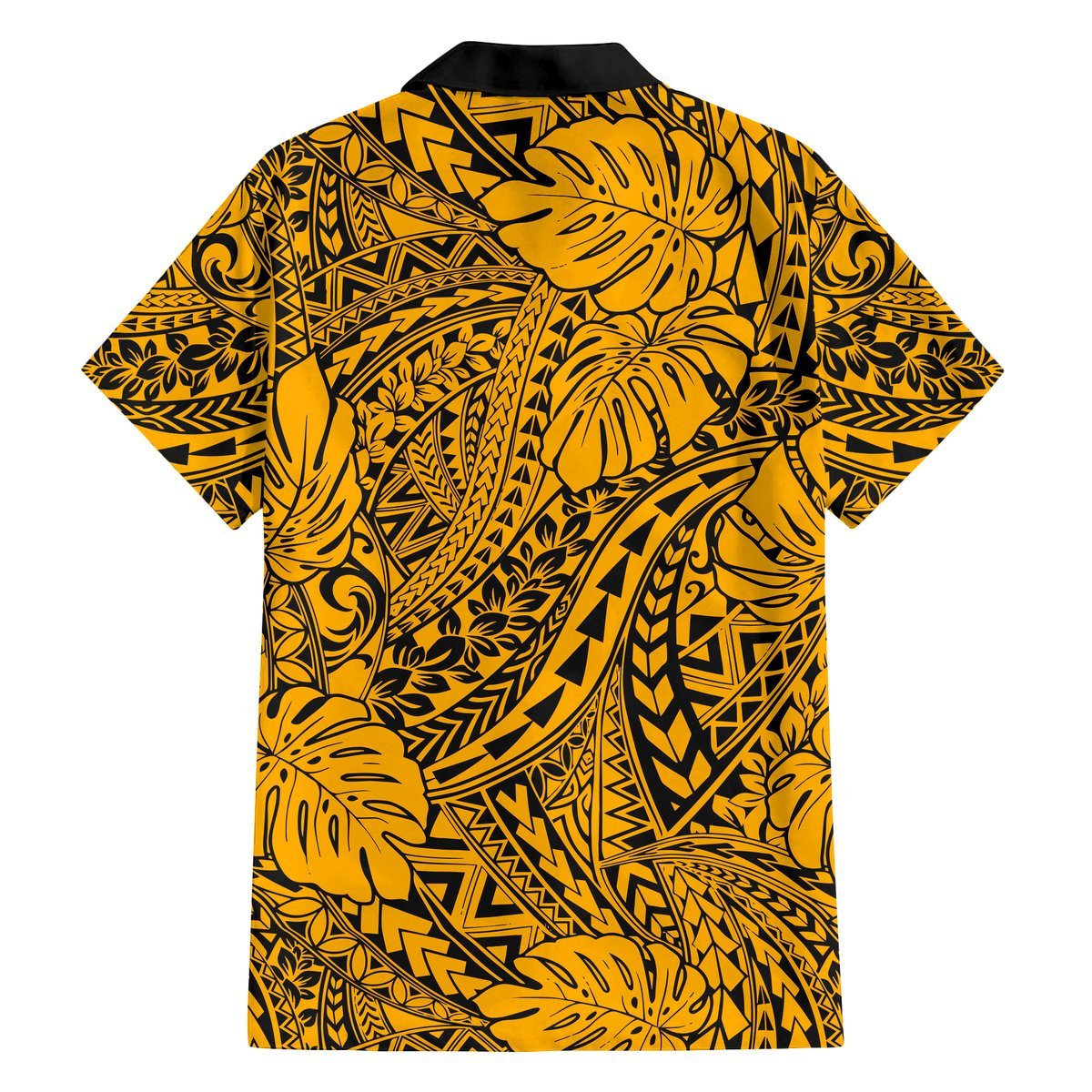 Matching Hawaiian Outfits For Couples Polynesian Tribal Art Gold LT14 - Polynesian Pride