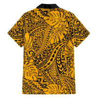 Matching Hawaiian Outfits For Couples Polynesian Tribal Art Gold LT14 - Polynesian Pride