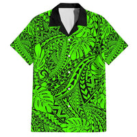 Matching Hawaiian Outfits For Couples Polynesian Tribal Art Green LT14 - Polynesian Pride