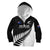 New Zealand Silver Fern Rugby Kid Hoodie All Black 2023 Go Champions Maori Pattern LT14