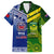 (Custom Personalised) Samoa Rugby and Australia Rugby Hawaiian Shirt Toa Samoa Mix Kangaroos Pacific LT14 Art - Polynesian Pride