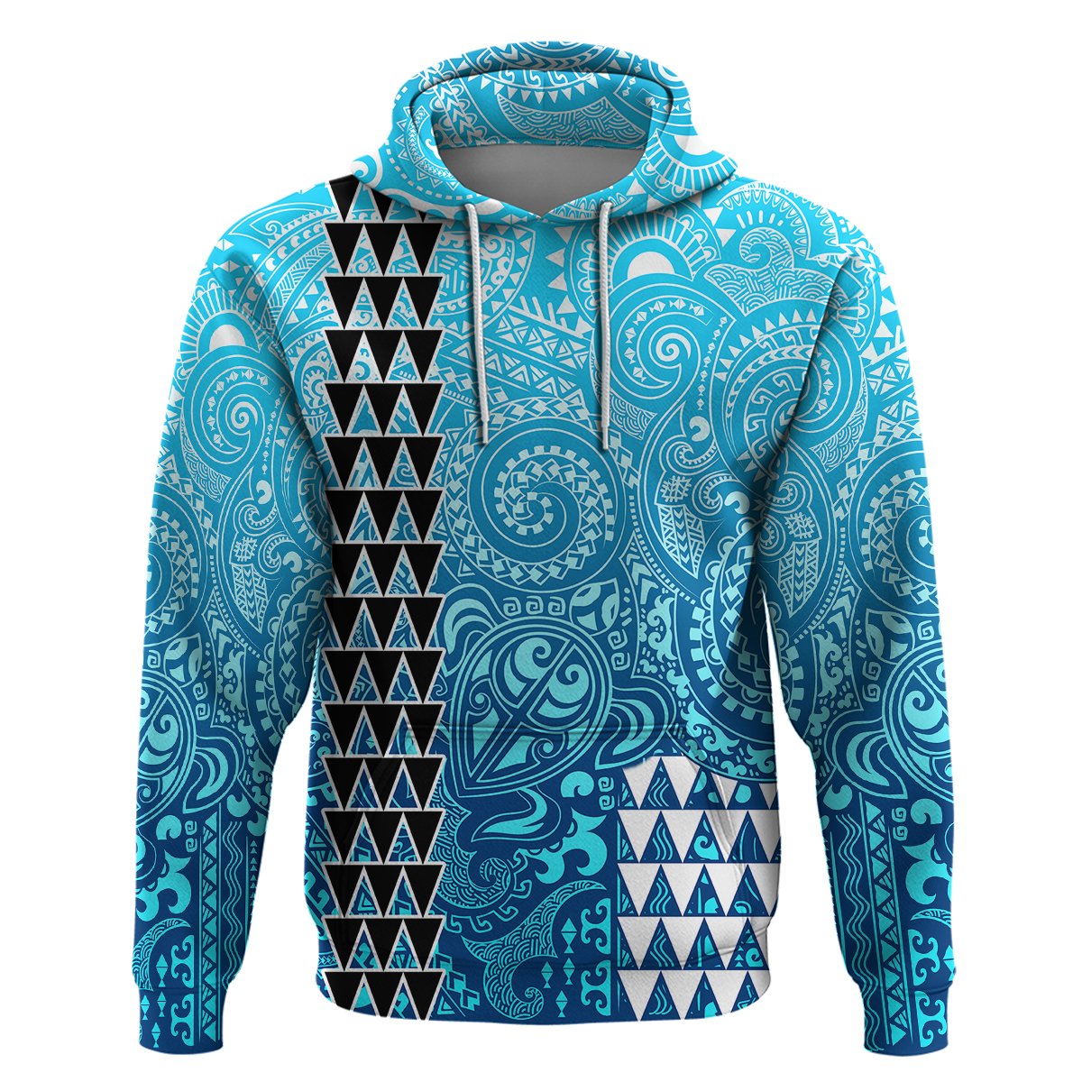 Hawaii Tribal Kakau Hoodie LT9 - Polynesian Pride