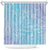 Baby Blue Gradient Polynesia Shower Curtain Hawaiian Tribal Hammerhead Shark Tattoo LT14