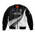 Personalised New Zealand Silver Fern Rugby Bomber Jacket All Black 2023 Go Champions Maori Pattern LT14