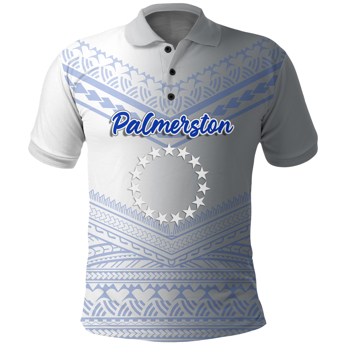 (Custom Personalised) Palmerston Cook Islands Pride Polo Shirt - LT12 Unisex White - Polynesian Pride