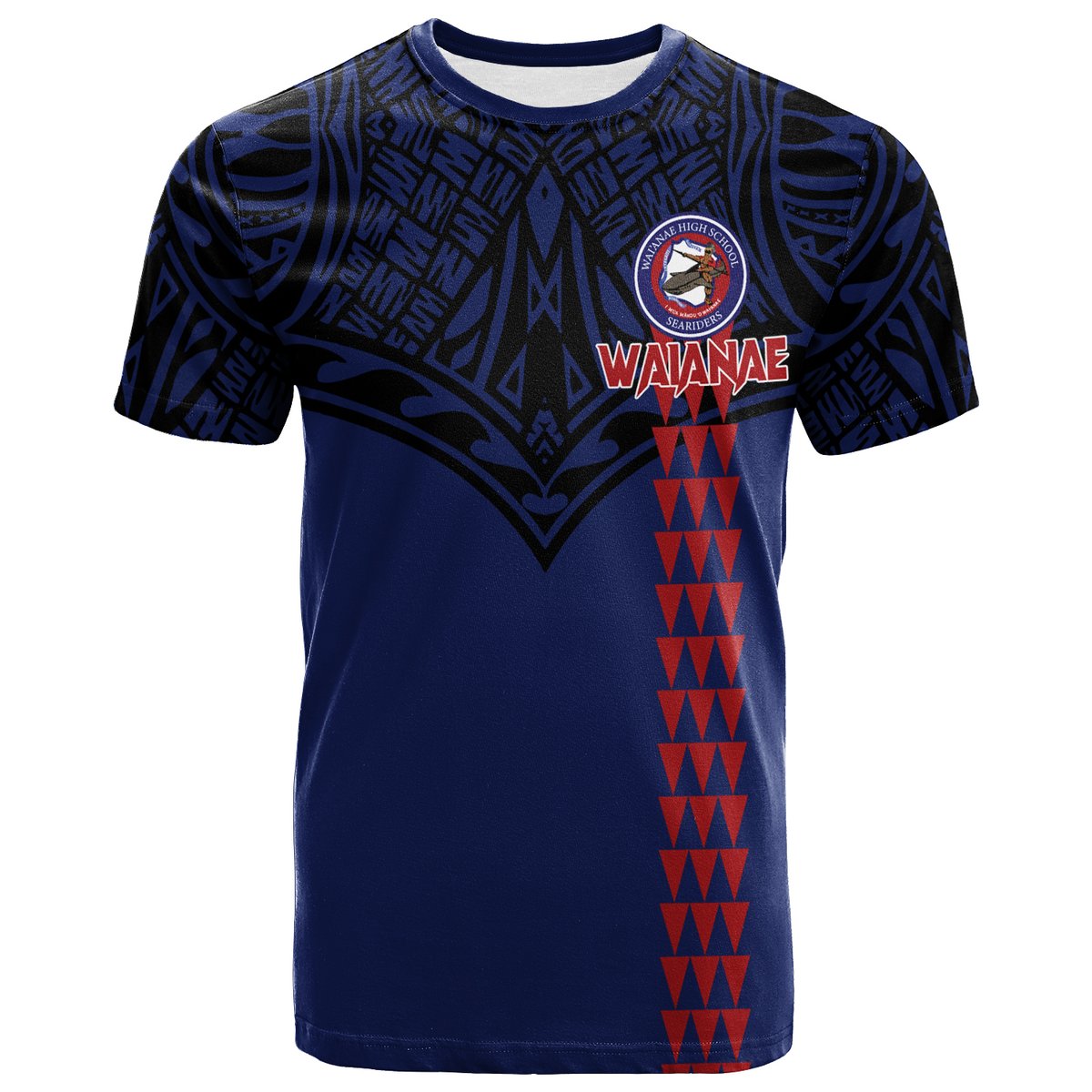 Waianae High School Pride T Shirt LT12 Unisex Blue - Polynesian Pride