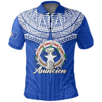 Custom Northern Mariana Islands Asuncion Polo Shirt LT12 Unisex Blue - Polynesian Pride