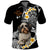 Custom Photo Happy International Dog Day Polo Shirt Tropical Flowers With Polynesian Pattern CTM14