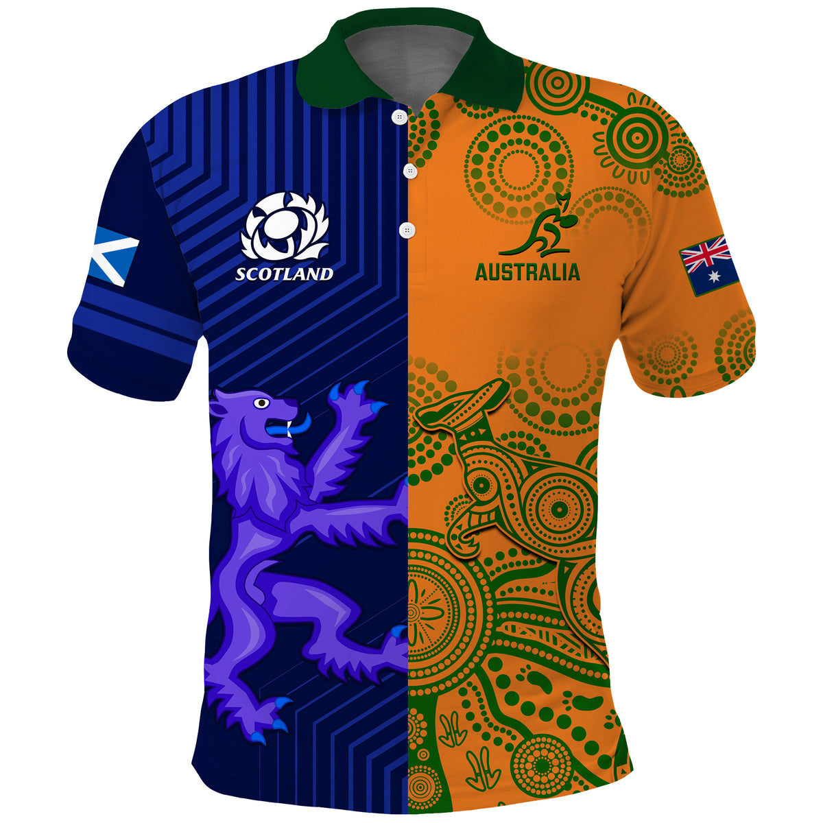 CUSTOMER REQUEST- drmikeyreid - 25/11/2024 - Polo Shirt - LT14 Blue - Polynesian Pride