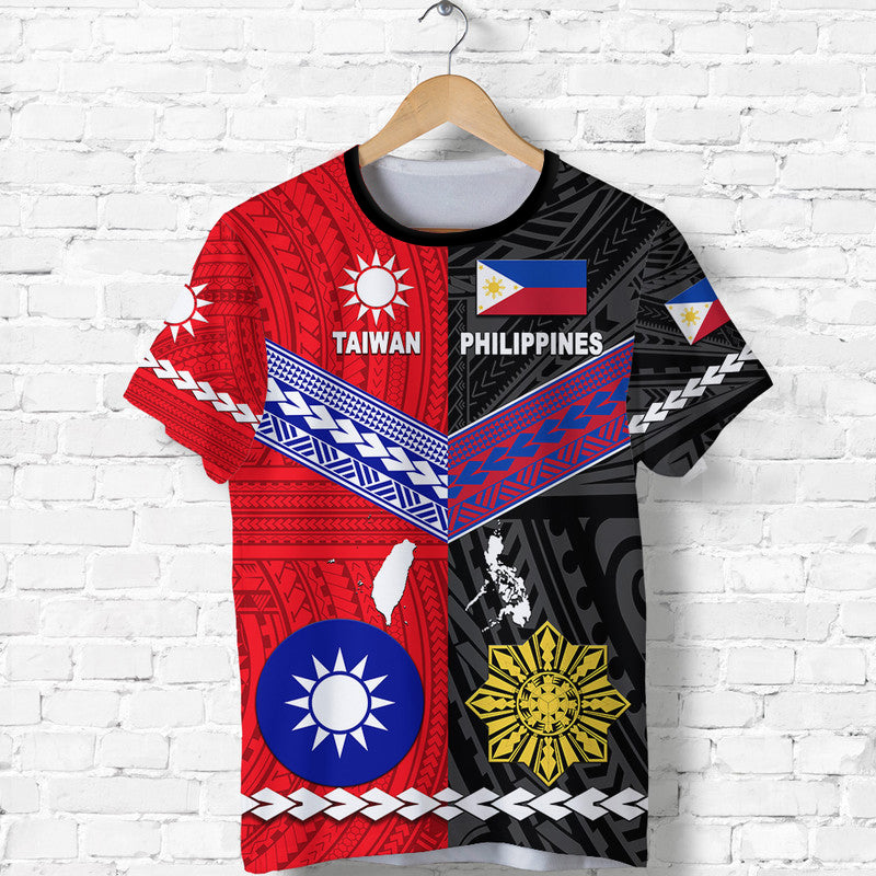 Taiwan and Philippines Polynesian T Shirt Together LT8 Kid - Polynesian Pride