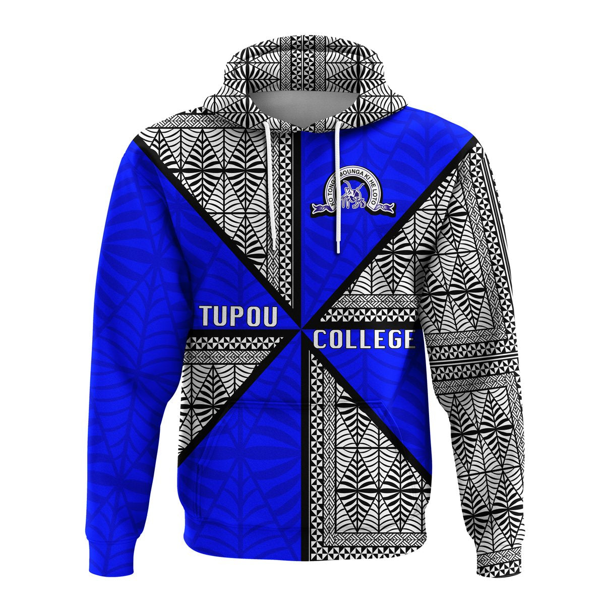 Tonga Tupou College Hoodie Tongan Patterns LT20 - Polynesian Pride