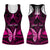 Personalised Pink Out Hollow Tank Top Breast Cancer Awareness Polynesian Pattern Black Version LT01