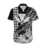 Kakau Polynesian Tribal Hawaiian Turtle with Kanaka Maoli Black Hawaiian Shirt LT9 - Polynesian Pride