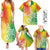 Hawaii Family Matching Outfits Polynesia Summer Maxi Dress And Shirt Family Set Clothes Plumeria Reggae Curves LT7 Reggae - Polynesian Pride