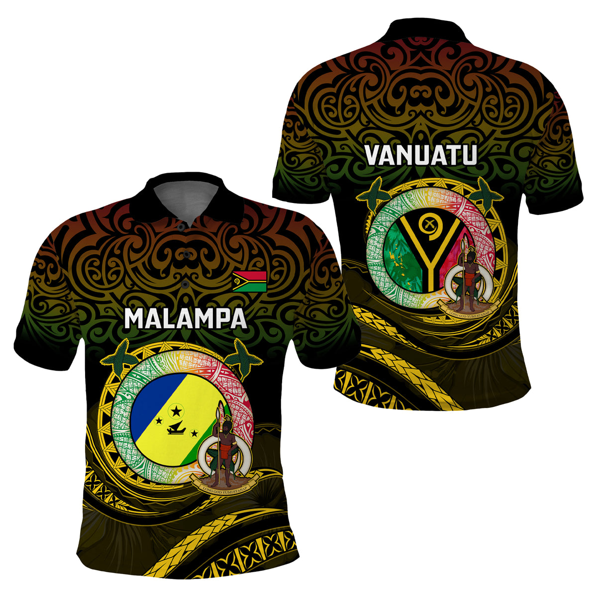 Ivory Coast Flag & Coat of Arms Customized Polo Shirts Summer