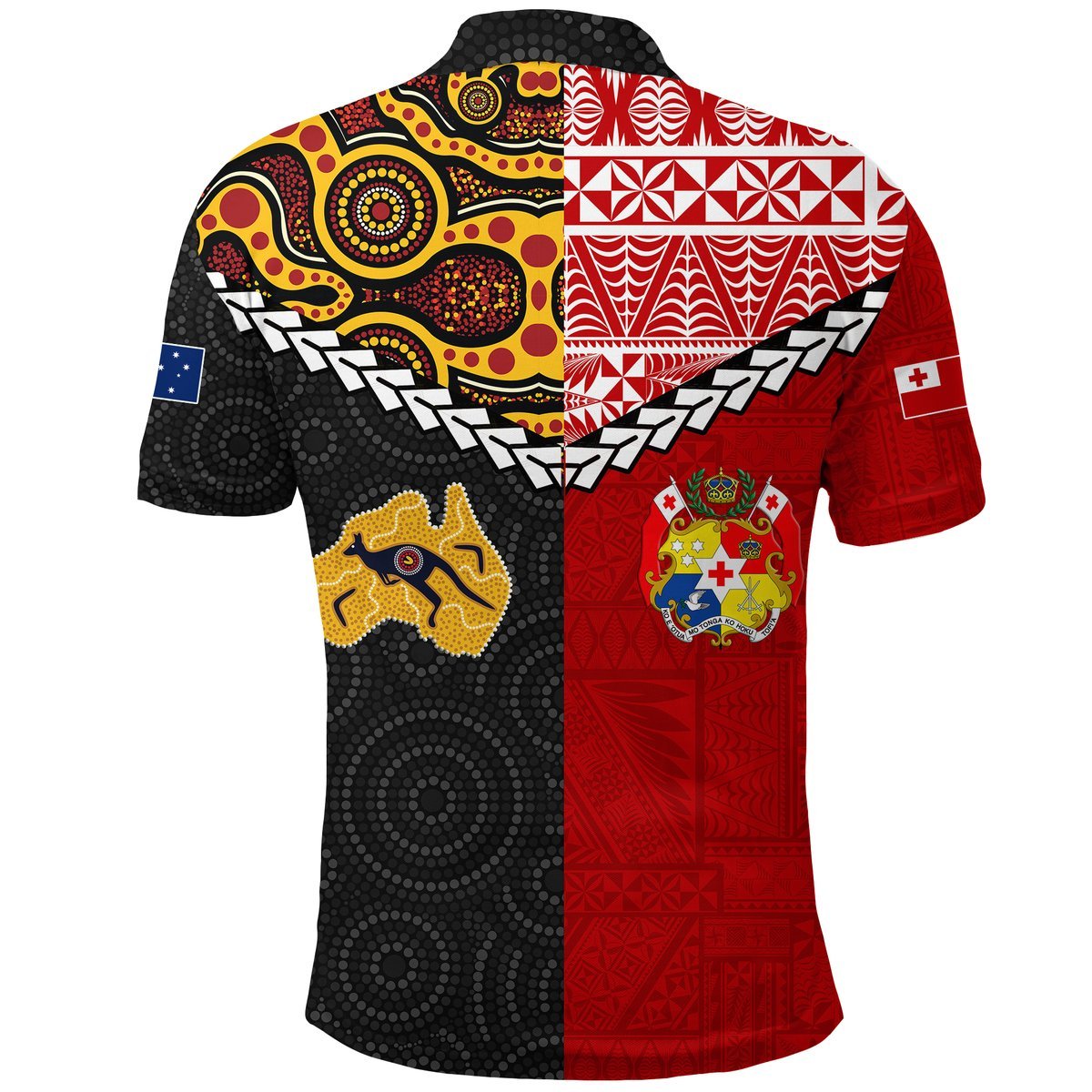 Tonga Combine Australia Aboriginal Heritage Polo Shirt LT12 - Polynesian Pride