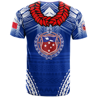 Toa Samoa Rugby Ula Fala Art T Shirt LT12 - Polynesian Pride