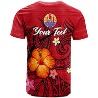 Custom Tahiti Maohi T Shirt Hibiscus With Tribal LT12 - Polynesian Pride