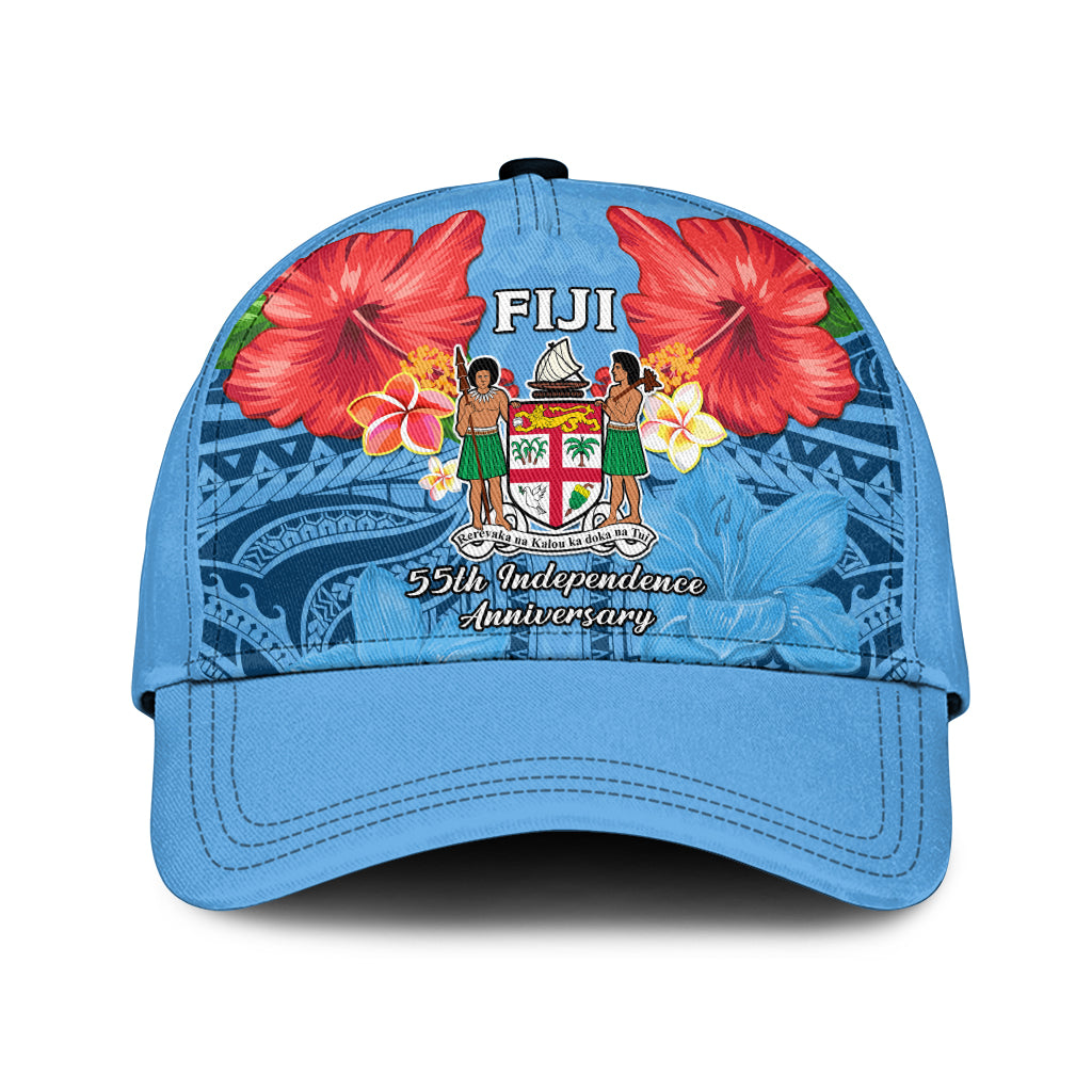 Fiji 1970 Classic Cap Happy 55 Years Independence Anniversary Ver.03 LT14 Classic Cap Universal Fit Blue - Polynesian Pride