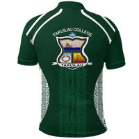 Takuilau College Tongan Patterns Polo Shirt LT12 - Polynesian Pride