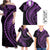 Hawaii Family Matching Outfits Polynesian Pride Off Shoulder Maxi Dress And Shirt Family Set Clothes Turtle Hibiscus Luxury Style - Lilac LT7 Purple - Polynesian Pride