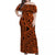 Polynesian Matching Dress and Hawaiian Shirt Tattoo Plumeria Orange LT14 - Polynesian Pride