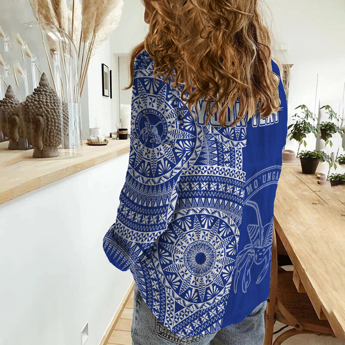(Custom Personalised) Tupou Tonga College Women Casual Shirt Tongan Ngatu Pattern LT14 - Polynesian Pride
