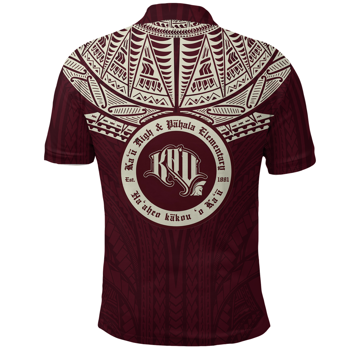 Custom Hawaii Kau High and Pahala Elementary School Pride Polo Shirt LT12 - Polynesian Pride