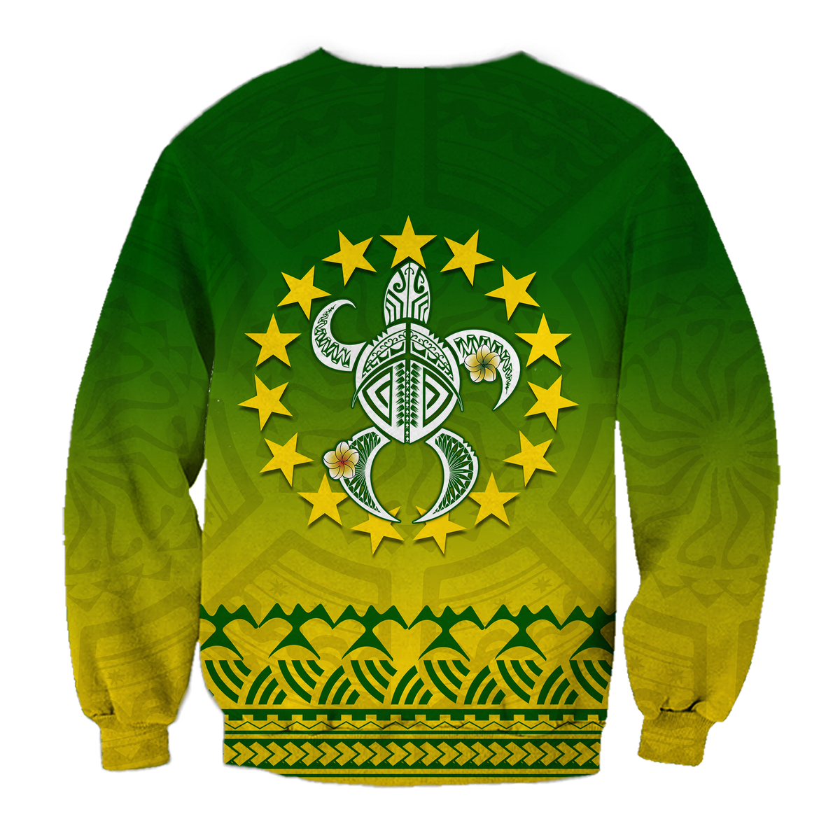 (Custom Personalised) Cook Islands Turtle With Tribal Sweatshirt - LT12 - Polynesian Pride