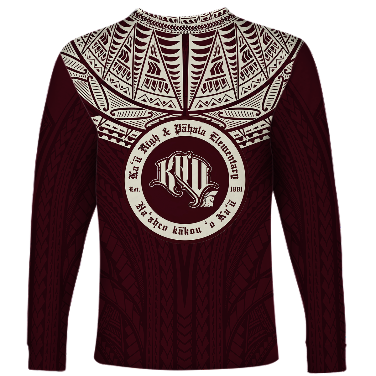 Hawaii Kau High & Pahala Elementary School Pride Long Sleeve Shirt - LT12 - Polynesian Pride