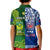 (Custom Personalised) Samoa Rugby and Australia Rugby Polo Shirt KID Toa Samoa Mix Kangaroos Pacific LT14 - Polynesian Pride