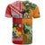 Custom Mate Maa Tonga and Wallabies Rugby T Shirt Polynesian Mix Aboriginal LT14 - Polynesian Pride