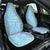 Baby Blue Gradient Polynesia Car Seat Cover Hawaiian Tribal Hammerhead Shark Tattoo LT14