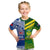 (Custom Personalised) Samoa Rugby and Australia Rugby T Shirt KID Toa Samoa Mix Kangaroos Pacific LT14 - Polynesian Pride