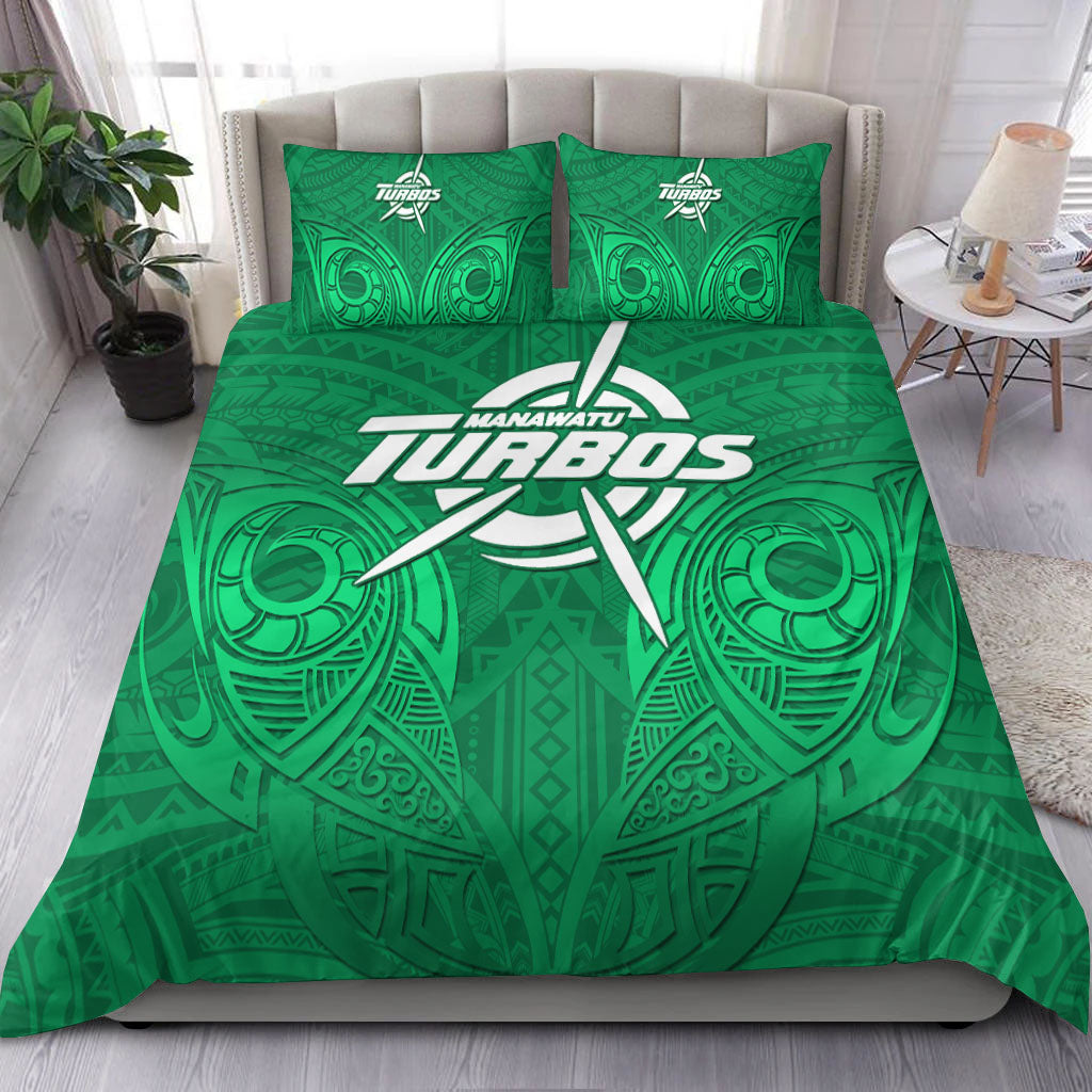 Manawatu Bedding Set Maori LT6 Green - Polynesian Pride