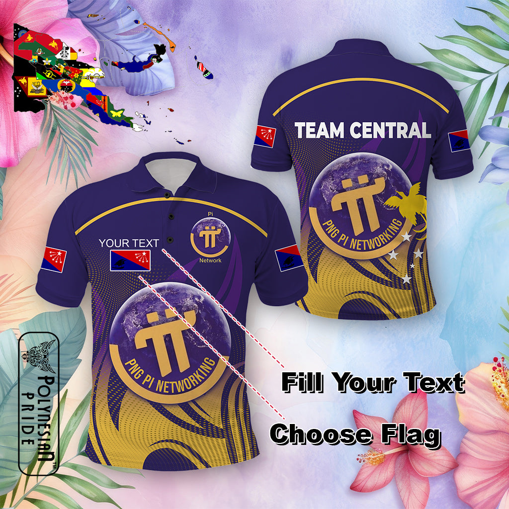 PNG Pi Networking Polo Shirt Papua New Guinea Polo Shirt CTM03 Multicolor - Polynesian Pride