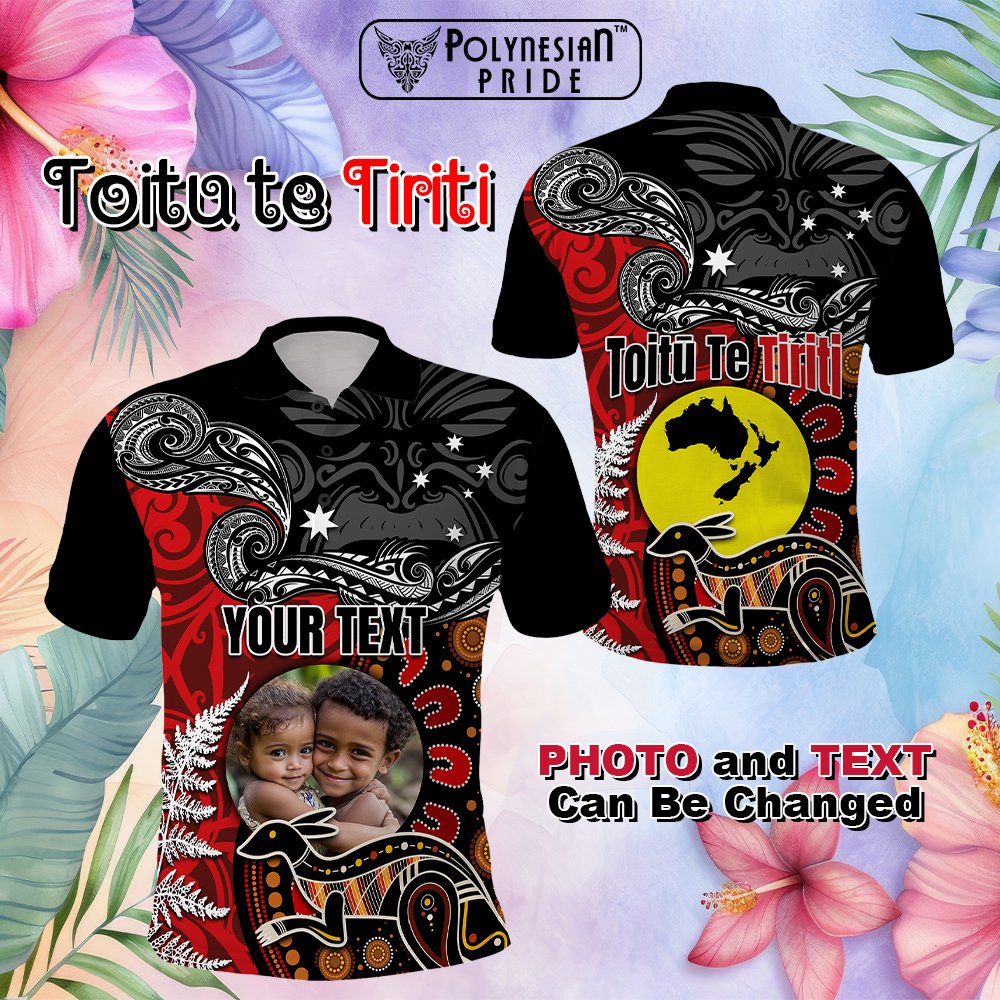 Aotearoa and Australia Toitu Te Tiriti Polo Shirt Honour the Treaty - Te Tiriti Is Us CTM03 Multicolor - Polynesian Pride