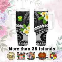Custom AAPI Heritage Month Tumbler With Handle Polynesian Tribal Tattoo CTM05 One Size: 40 oz Multicolor - Polynesian Pride