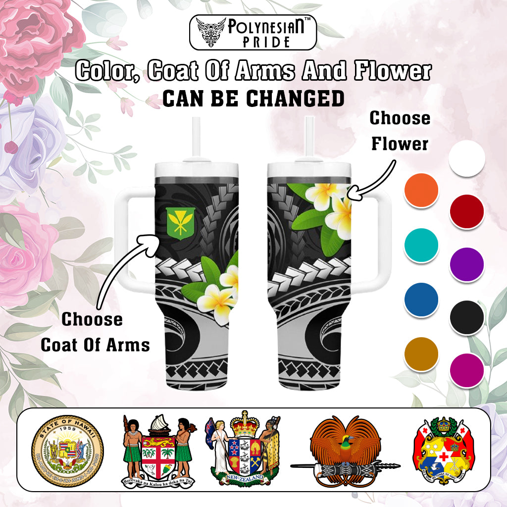 Custom AAPI Heritage Month Tumbler With Handle Polynesian Tribal Tattoo CTM05 - Polynesian Pride