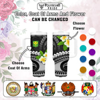 Custom AAPI Heritage Month Tumbler With Handle Polynesian Tribal Tattoo CTM05 - Polynesian Pride