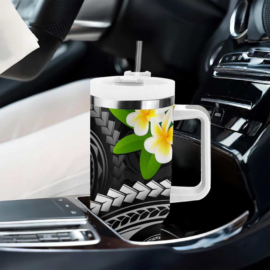 Custom AAPI Heritage Month Tumbler With Handle Polynesian Tribal Tattoo CTM05 - Polynesian Pride