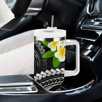 Custom AAPI Heritage Month Tumbler With Handle Polynesian Tribal Tattoo CTM05 - Polynesian Pride