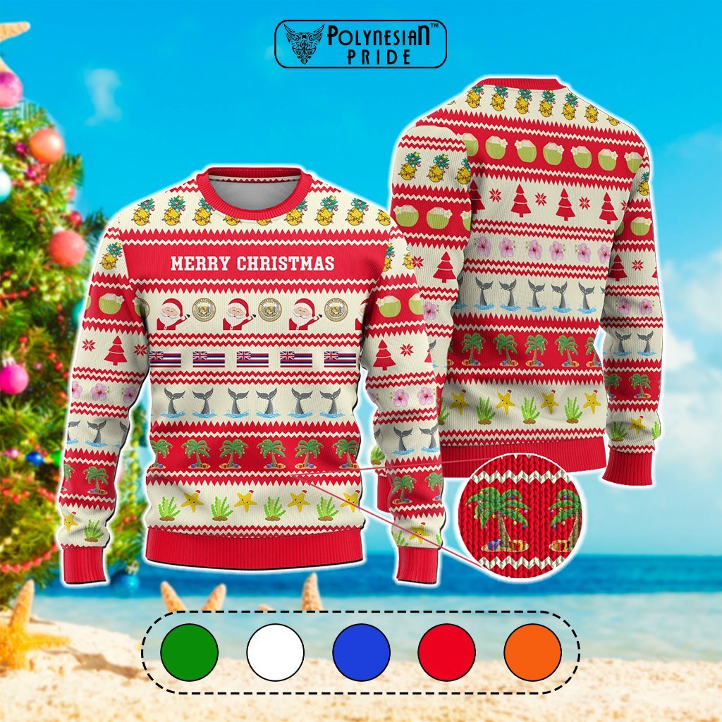 Custom Polynesian Countries Knitted Sweatshirt Funny Beach Style CTM05 Multicolor - Polynesian Pride