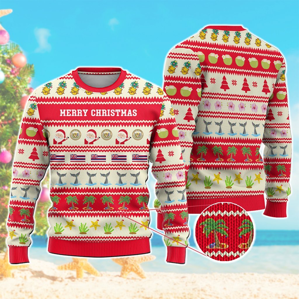 Custom Polynesian Countries Knitted Sweatshirt Funny Beach Style CTM05 - Polynesian Pride