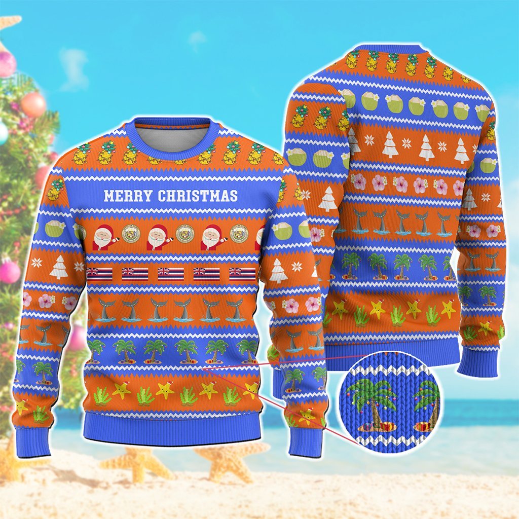 Custom Polynesian Countries Knitted Sweatshirt Funny Beach Style CTM05 - Polynesian Pride