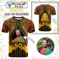 Custom Photo Papua New Guinea Independence Day T Shirt 50th Anniversary CTM05 - Polynesian Pride
