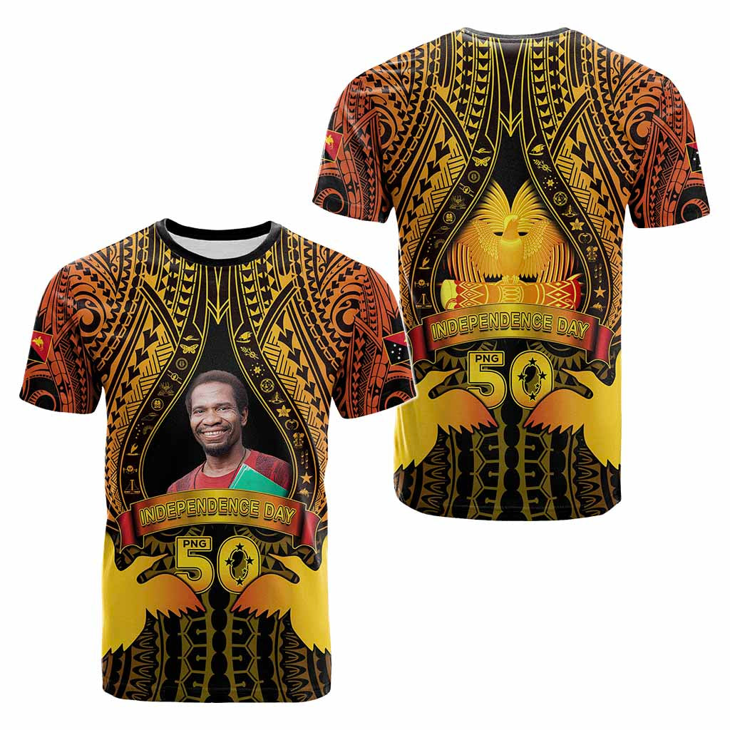 Custom Photo Papua New Guinea Independence Day T Shirt 50th Anniversary CTM05 - Polynesian Pride