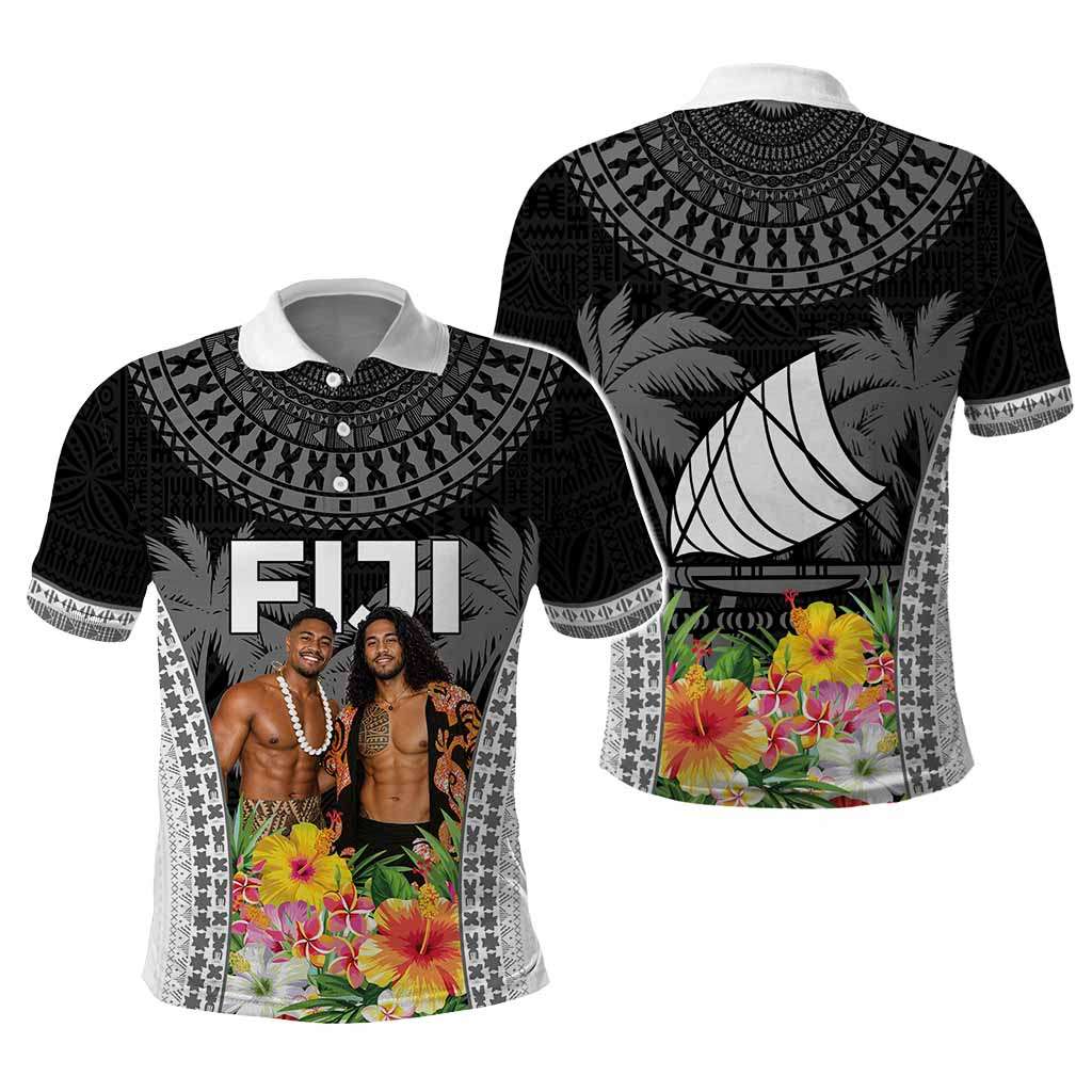Custom Photo Fiji Day Polo Shirt Tropical Vibes CTM05 - Polynesian Pride